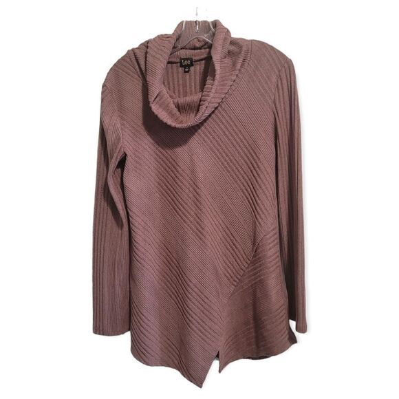 Lee dusty pink asymmetrical sweater - Picture 1 of 4